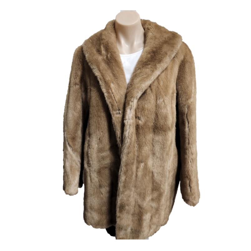 Vintage Faux Fur Coat | Self Help Workplace